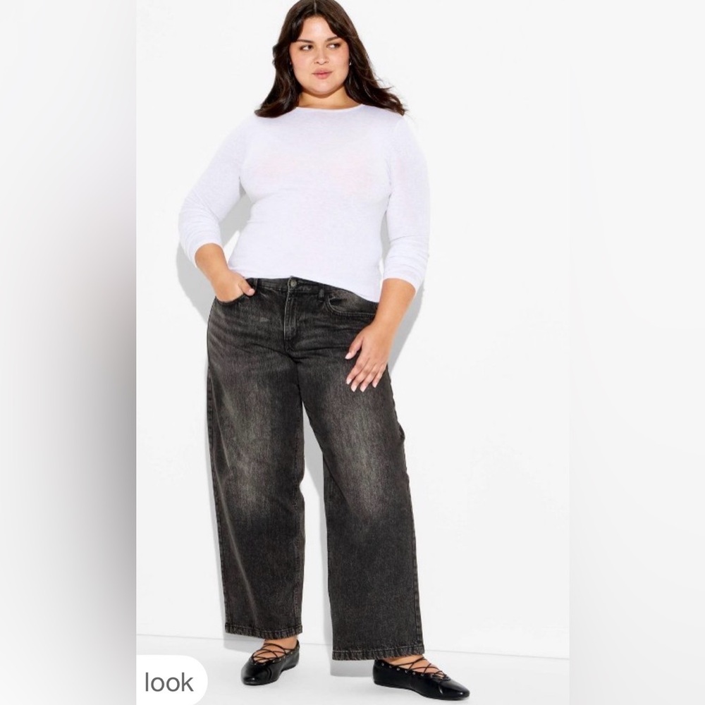 wild fable low Rise Straight Jeans Black Wash